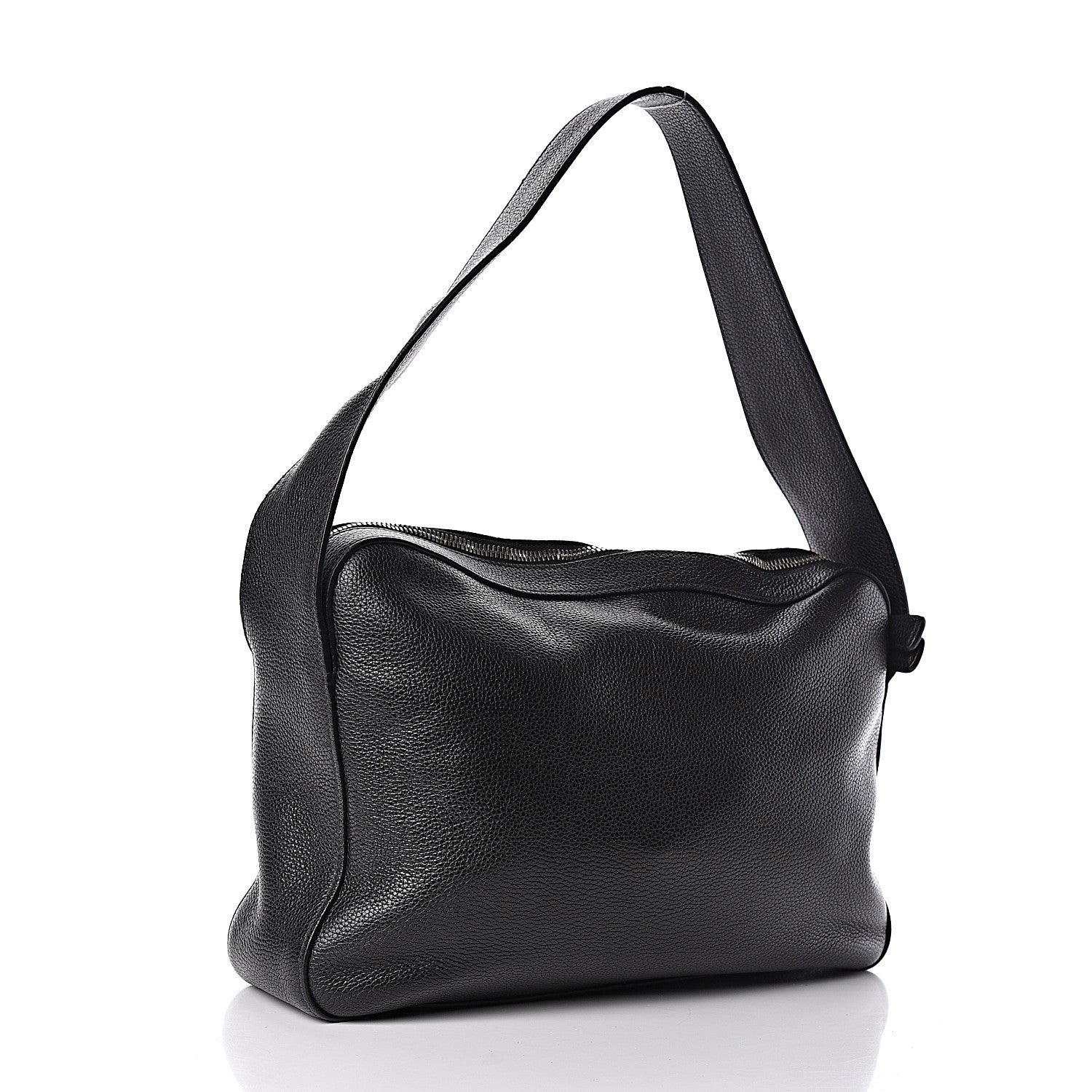 Prada Vitello Daino Shoulder Bag Black 3 of 10