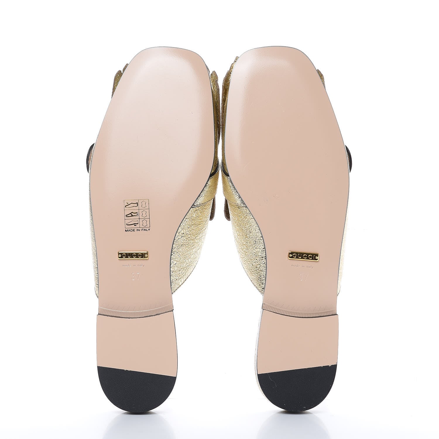 Gucci Galassia Womens GG Marmont Fringe Slippers 37 Platino 5 of 8