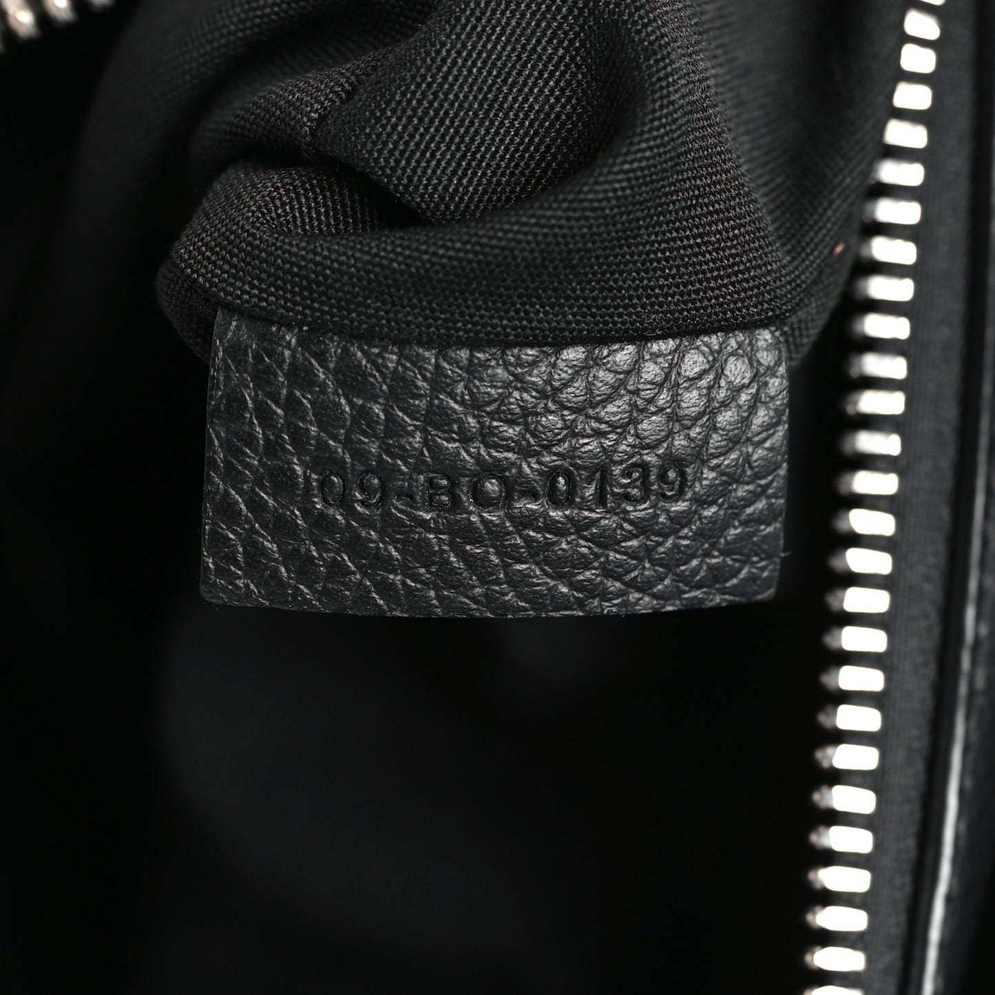 Grained Calfskin Mens Saddle Bag Black