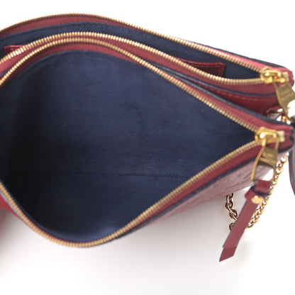 Louis Vuitton Empreinte Double Zip Pochette Cherry Berry 5 of 10