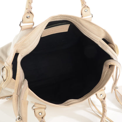 Balenciaga Pony Hair Swarovski Crystal City Bianco 6 of 14