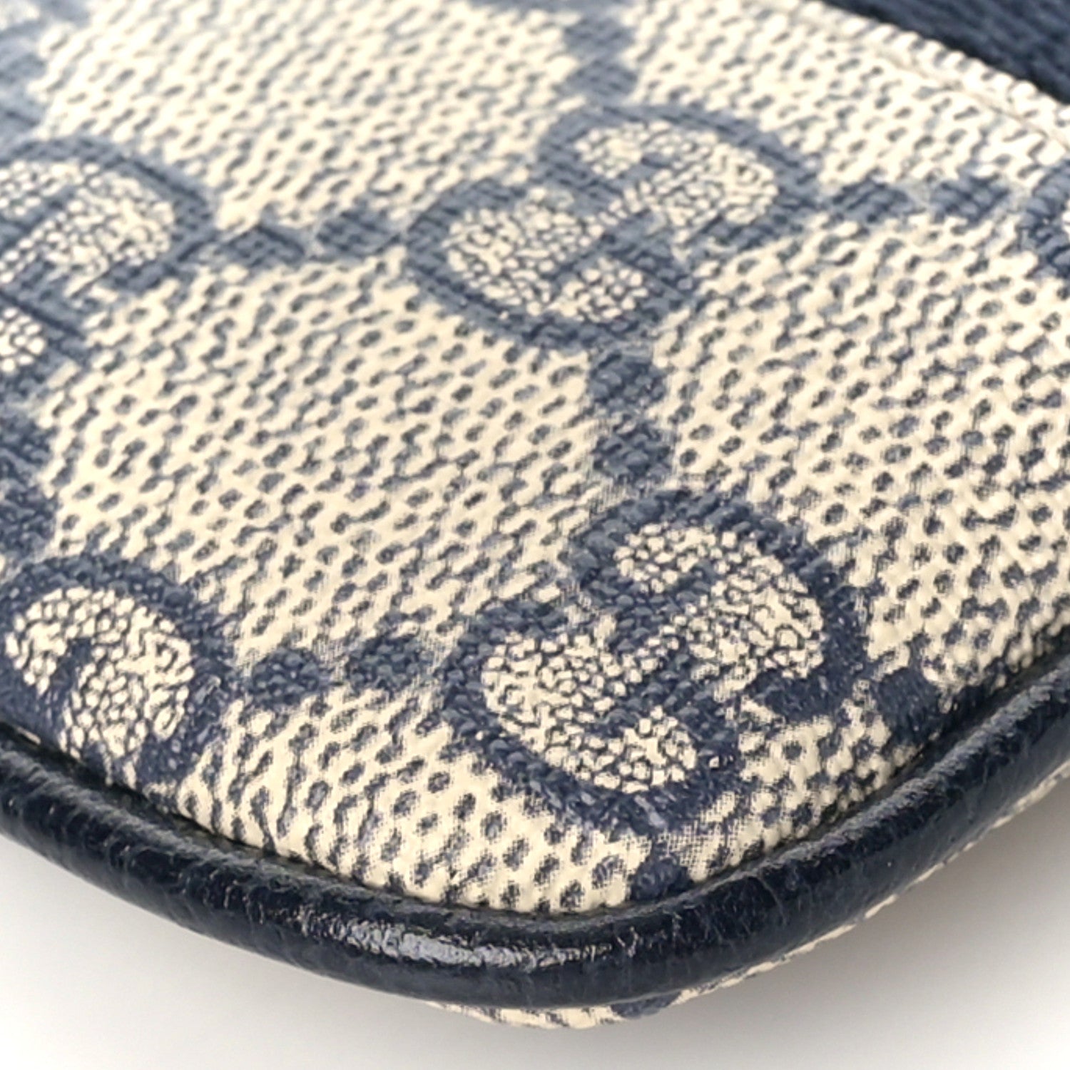 Gucci GG Supreme Monogram Web Ophidia Key Case Beige Blue 7 of 8