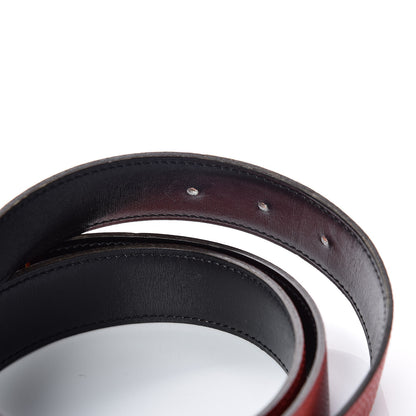Hermes Box Togo 32mm H Belt 85 Vermillion Black 6 of 8