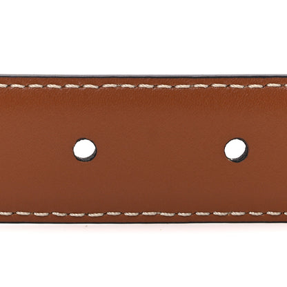 Celine Box Calfskin Medium 25mm Triomphe Belt 85 34 Tan 4 of 6