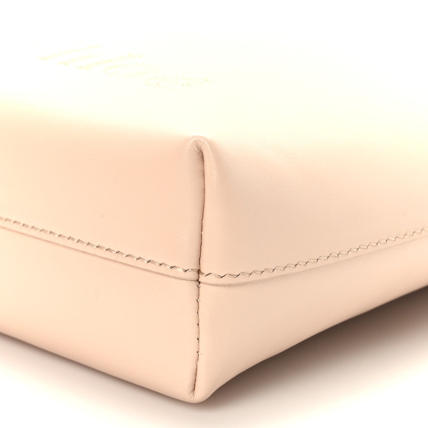 Shiny Calfskin Micro Sense Tote Bag Cement Pink
