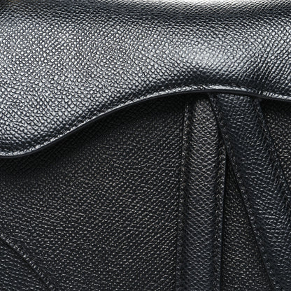Christian Dior Grained Calfskin Mini Saddle Bag Black 8 of 11
