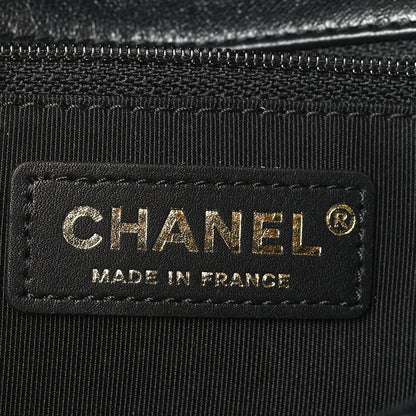 Chanel Calfskin Braided Flap White Black 6 of 9