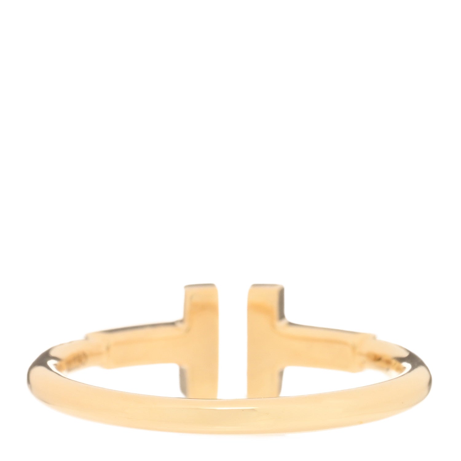 Tiffany 18K Yellow Gold T Wire Ring 50 5.5 3 of 4