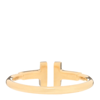 Tiffany 18K Yellow Gold T Wire Ring 50 5.5 3 of 4