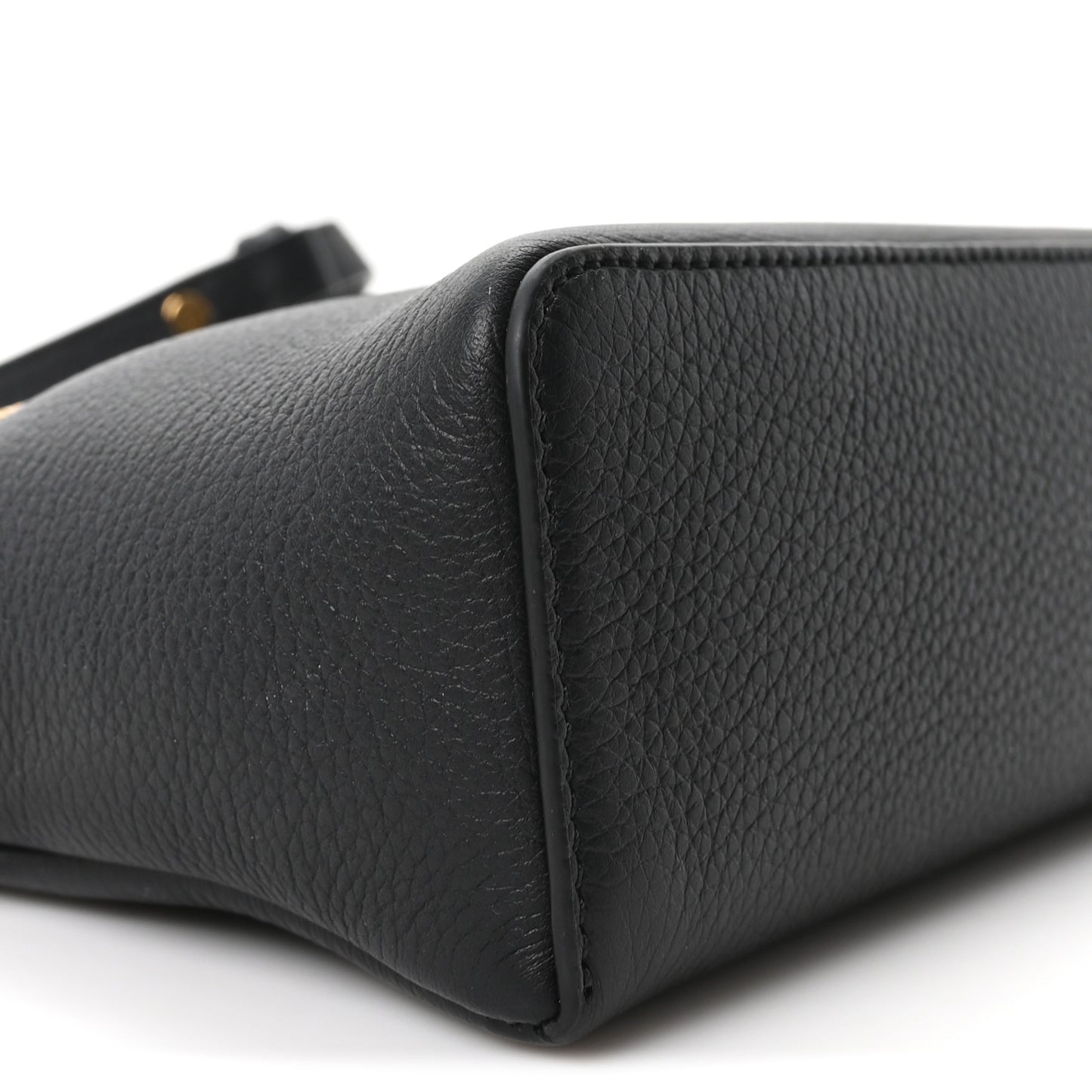 Grained Calfskin L19 Extra Pocket Pouch Black