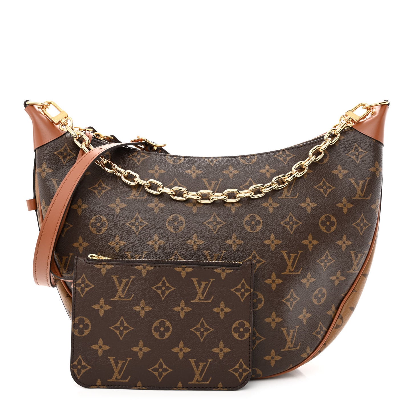 Reverse Monogram Loop Hobo