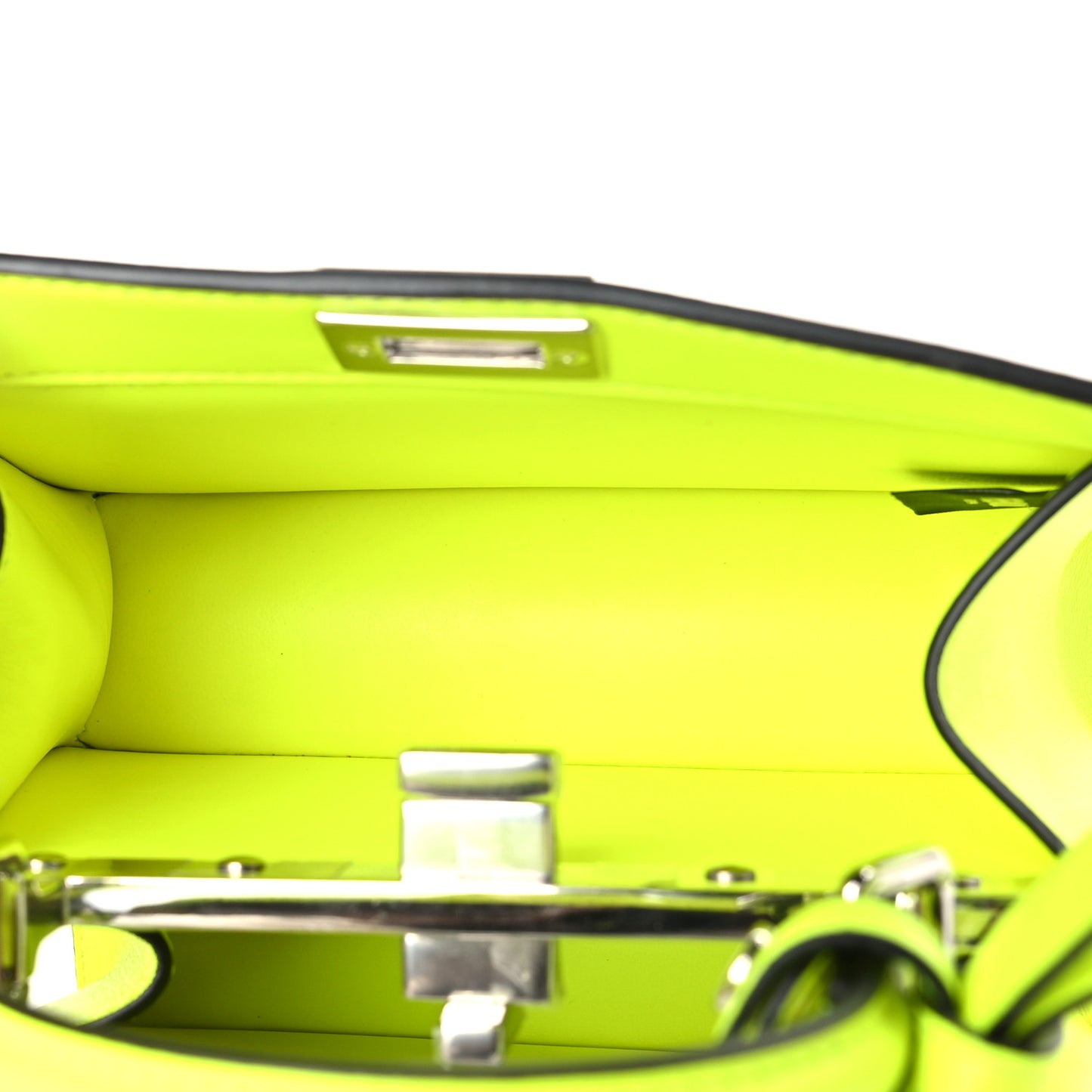 X MARC JACOBS Shiny Nappa Petite Peekaboo I SEE U Satchel Fluo