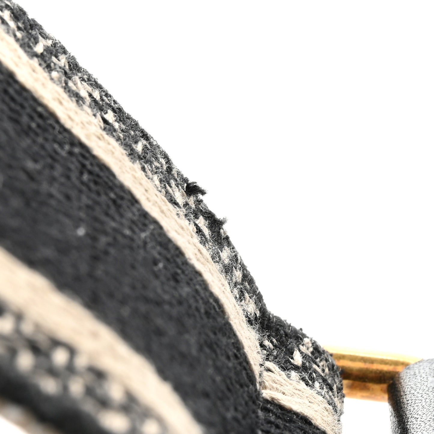 Canvas Embroidered Shoulder Strap Blue