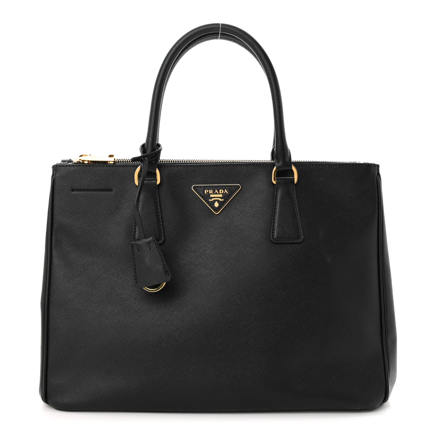 Prada Saffiano Medium Galleria Double Zip Tote Black 1 of 12