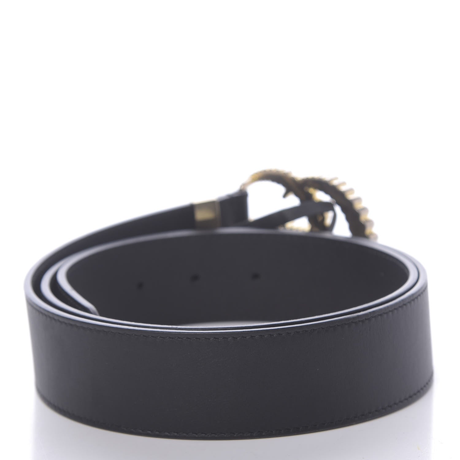 Gucci Moon Calfskin Torchon Double G 40mm Belt 100 40 Black 2 of 5