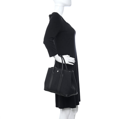 Hermes Toile Buffle Garden Party 30 TPM Black 2 of 13