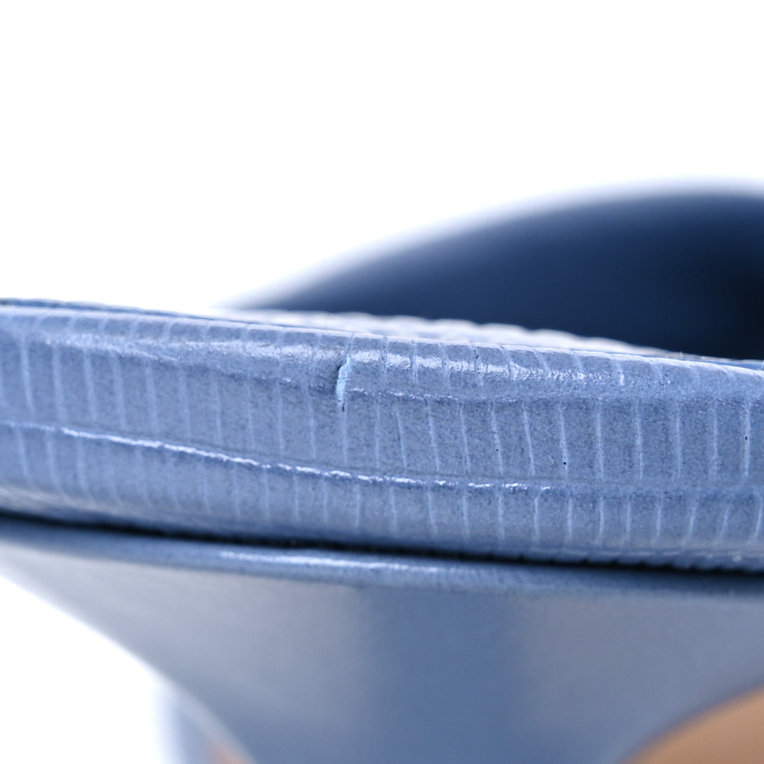 Jimmy Choo Nappa Embossed Lizard Avenue 50 Mules 37 Denim 12 of 12