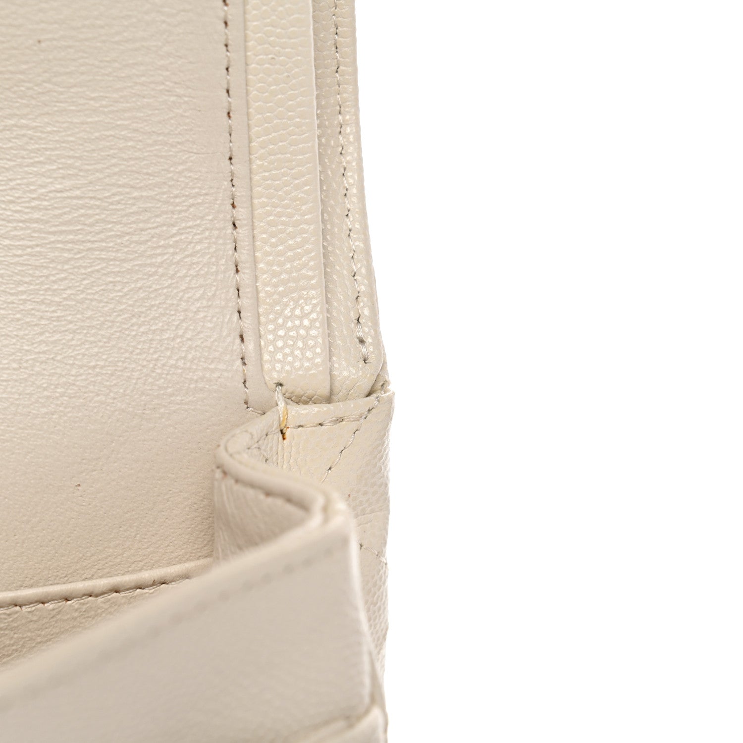 Chanel Caviar Quilted Medium Double Flap White 1855678 – FASHIONPHILE