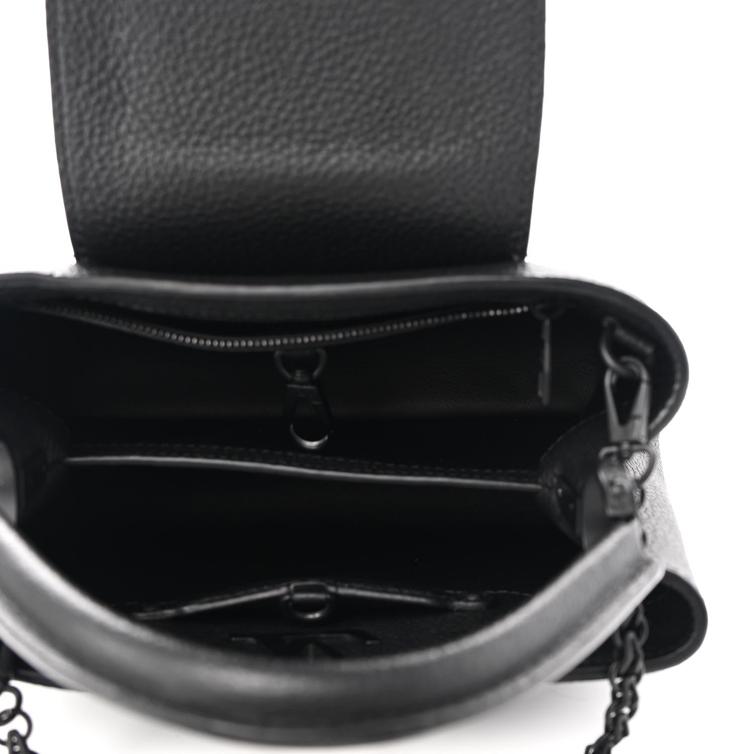 Louis Vuitton Taurillon Capucines BB Matte Black 5 of 8