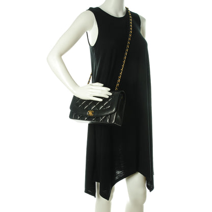 Chanel Lambskin Quilted Medium Single Flap Black 2 of 9