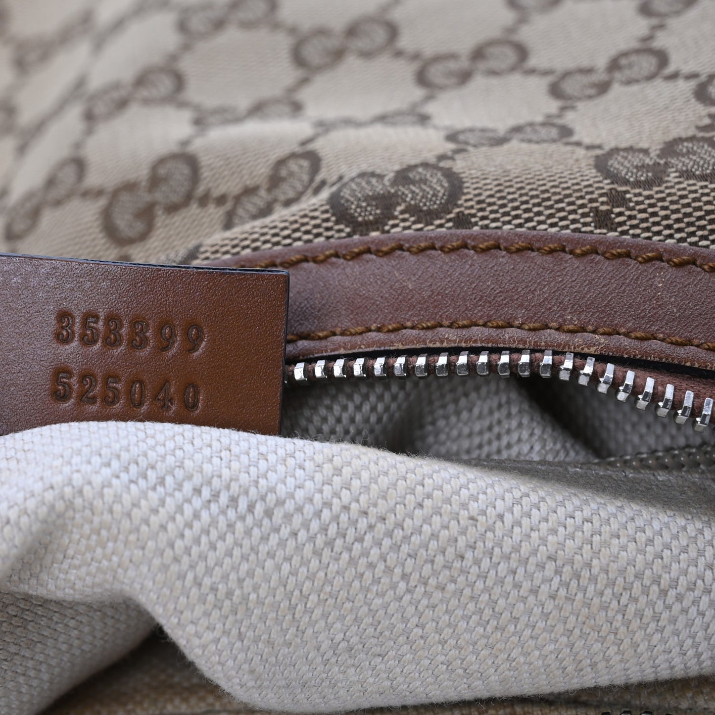 Monogram Medium Half Moon Hobo Brown