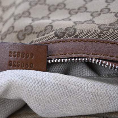 Gucci Monogram Medium Half Moon Hobo Brown 8 of 18