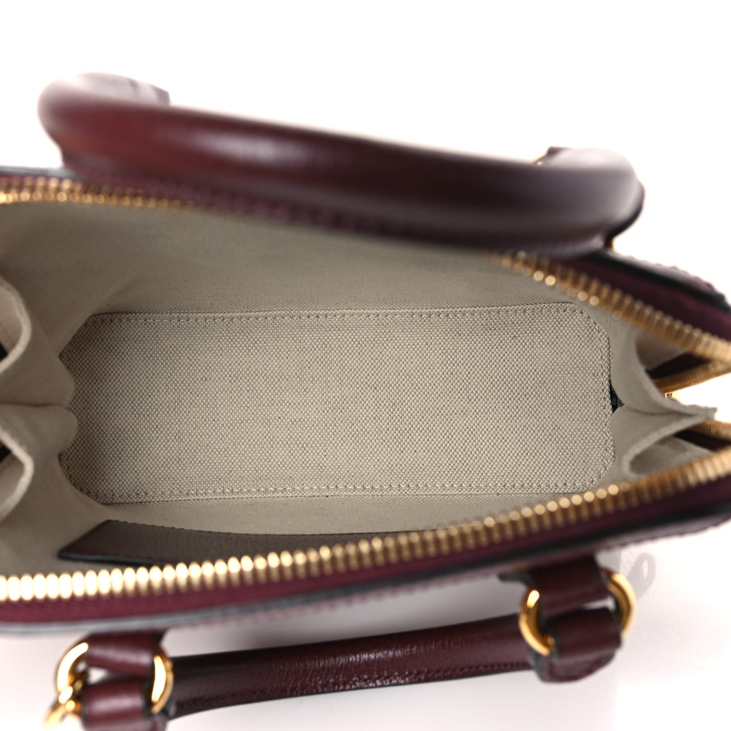 Monogram Textured Dollar Calfskin Mini Horsebit 1955 Top Handle Bag Sahara Rubino Chardonnay