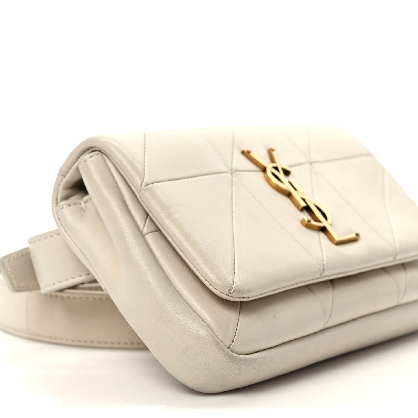 Lambskin Monogram Jamie Belt Bag Crema Soft