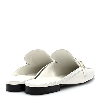 Hermes Calfskin Womens Groupie Mules 39 White 4 of 9
