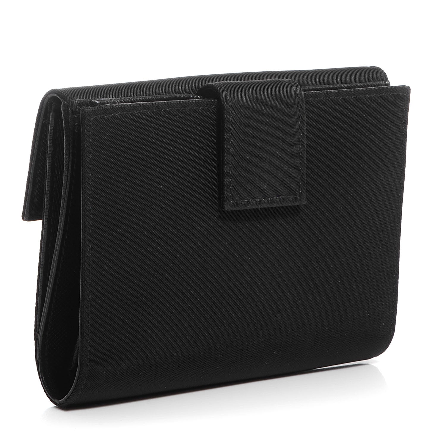 Prada Tessuto Nylon French Wallet Nero Black 5 of 12
