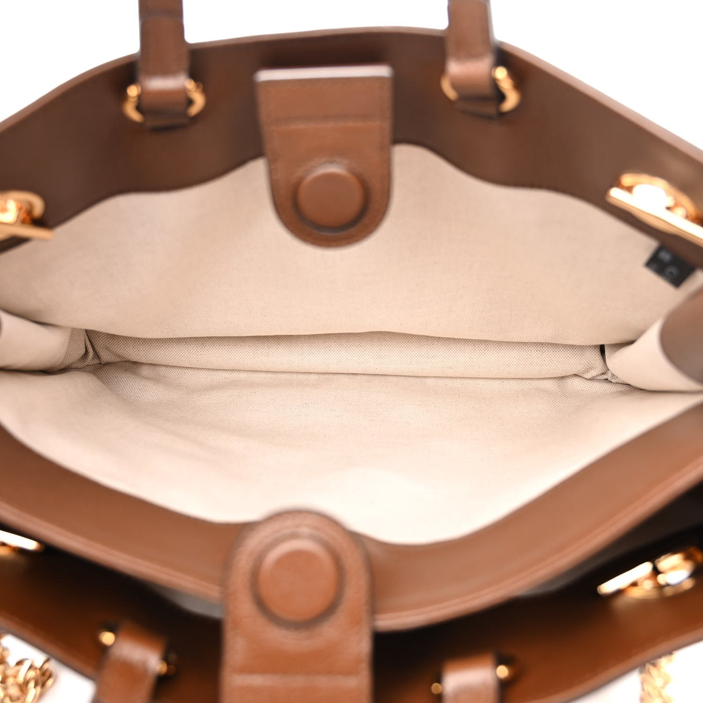 New Sakai Calfskin Lux Medium Horsebit 1955 Tote Bag Brown Sugar