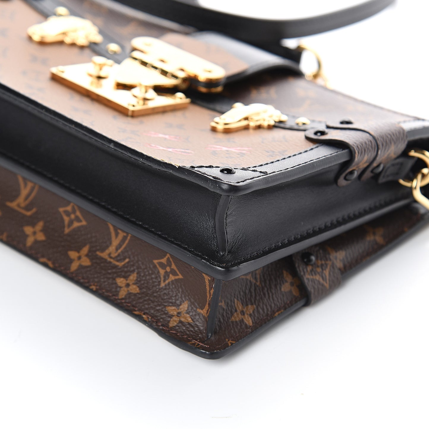 Reverse Monogram Trunk Clutch