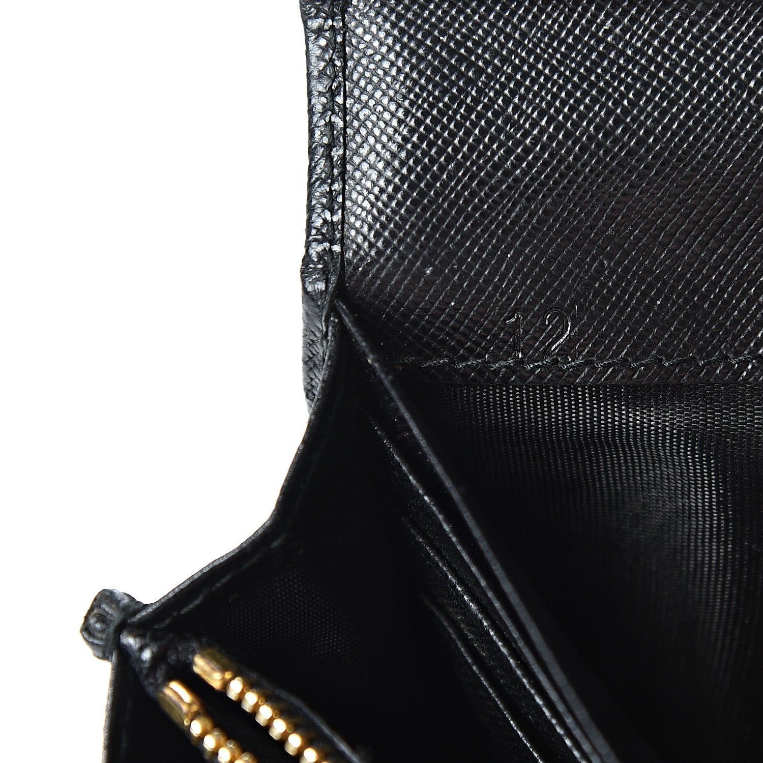 Prada Saffiano Bow Continental Wallet Black 7 of 10