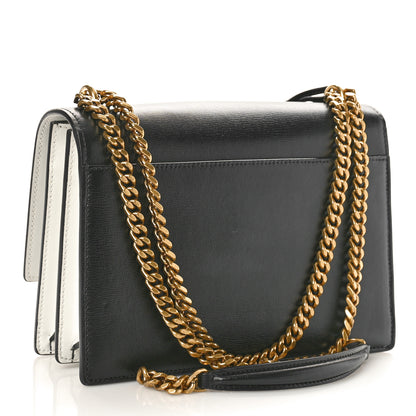 Saint Laurent Calfskin Bi-Color Medium Monogram Sunset Black Pearl White 3 of 9