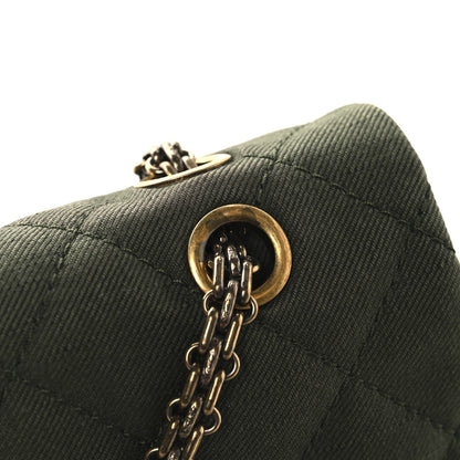 Chanel Canvas Quilted 2.55 Reissue 227 Flap Green 12 of 14