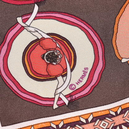 Hermes Silk Belles du Mexique Pocket Square 4 of 4