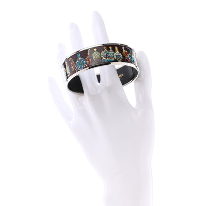 Hermes Enamel Printed Wide Flacons Bracelet 65 2 of 5