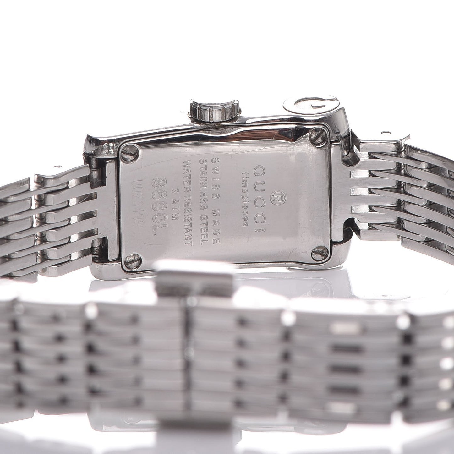 Stainless Steel Diamond Mother of Pearl 15mm 8600L Quartz Watch