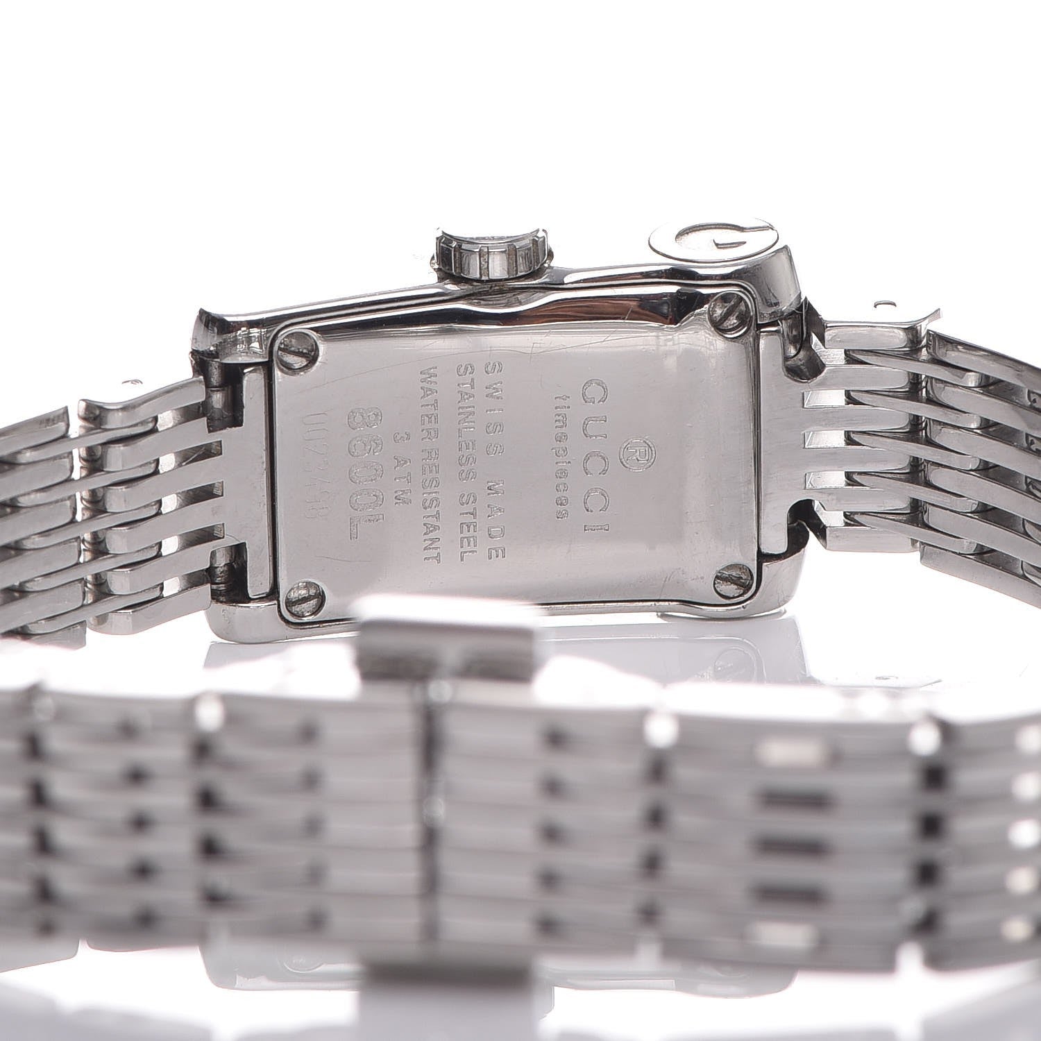 Gucci Stainless Steel Diamond Mother of Pearl 15mm 8600L Quartz Watch 5 of 7