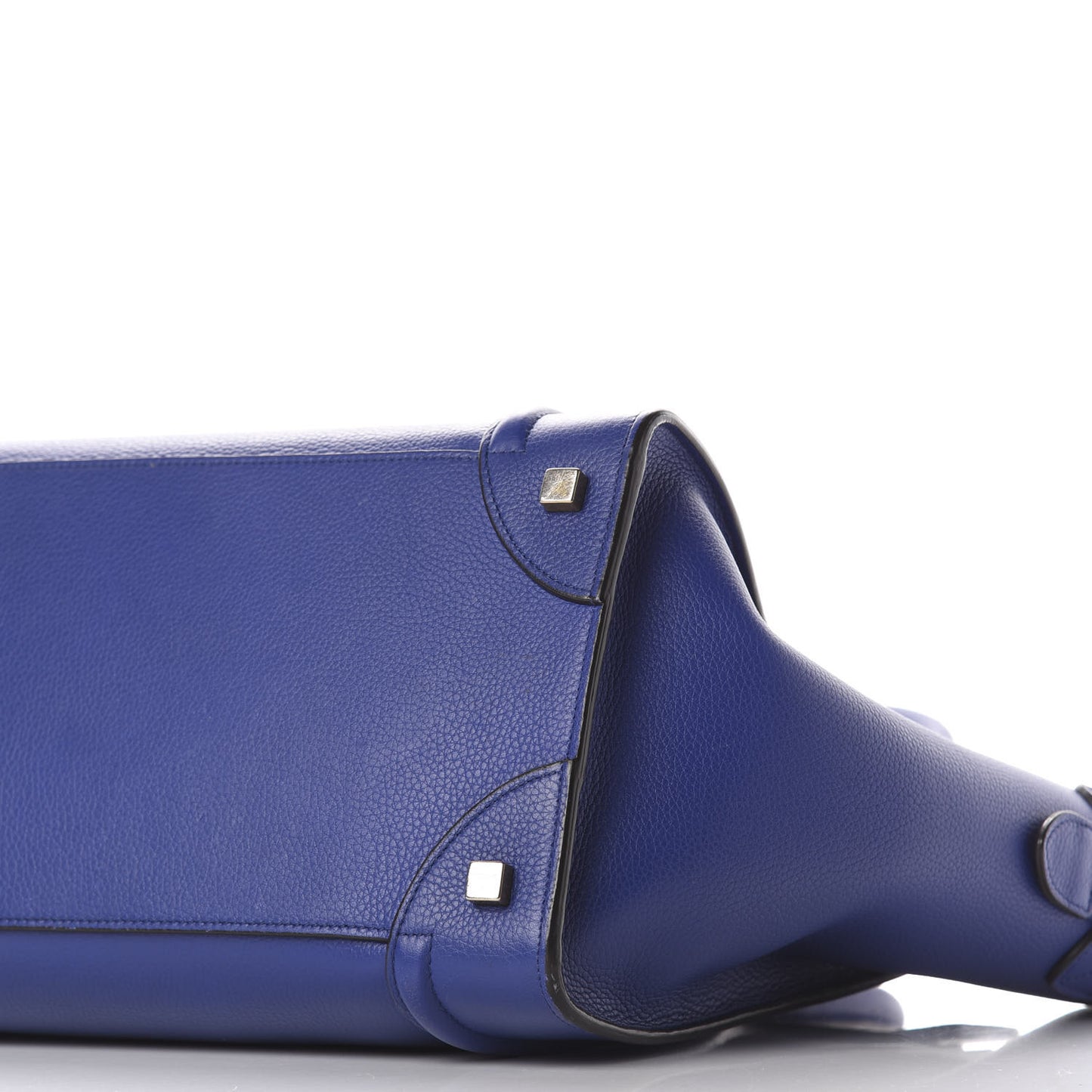 Drummed Calfskin Mini Luggage Indigo