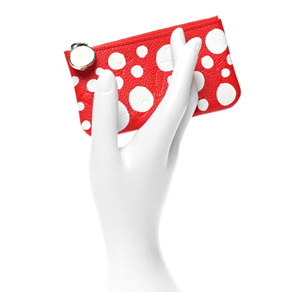 Louis Vuitton LV X YK Empreinte Infinity Dots Key Pouch Red White 2 of 9