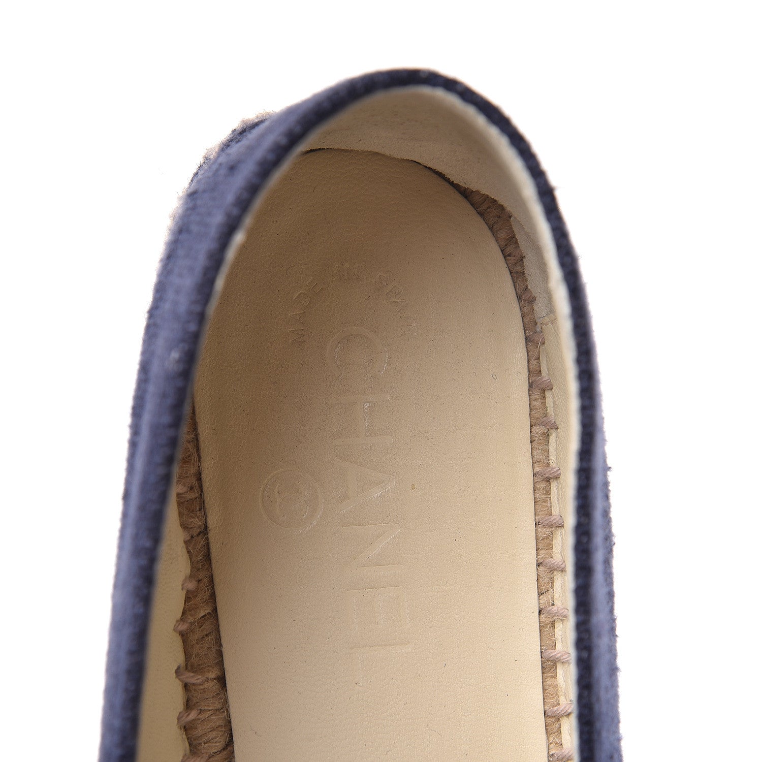 Chanel Canvas CC Espadrilles 40 Navy Black 14 of 16