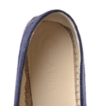 Chanel Canvas CC Espadrilles 40 Navy Black 14 of 16