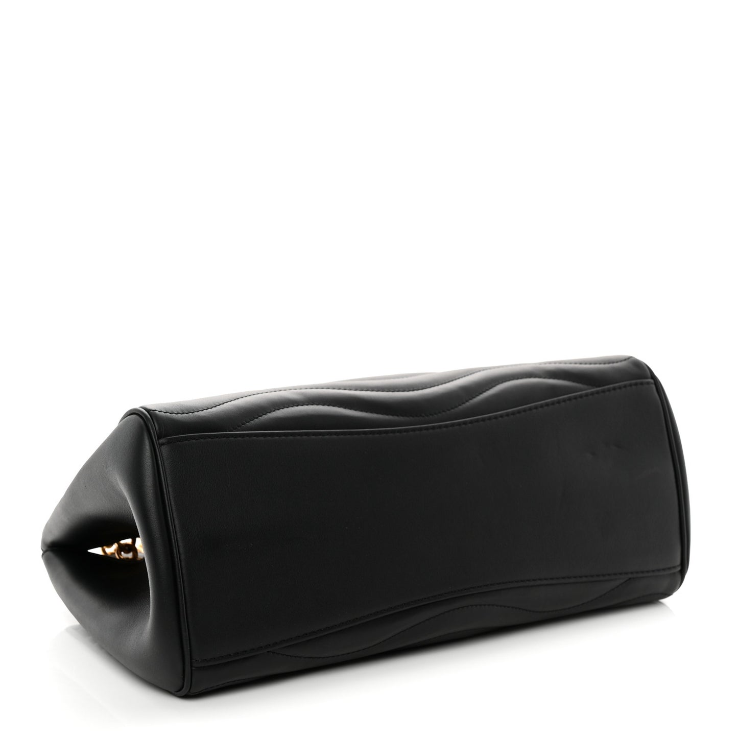 Calfskin New Wave Chain Tote Black