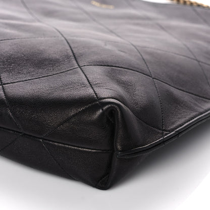 Saint Laurent Calfskin Medium Suzanne Hobo Black 6 of 7