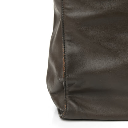 Chanel Lambskin CC Tote Brown 10 of 12