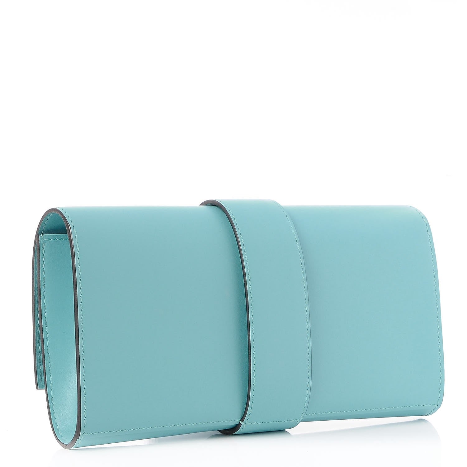 Hermes Tadelakt Medor 23 Clutch Bleu Atoll 3 of 7