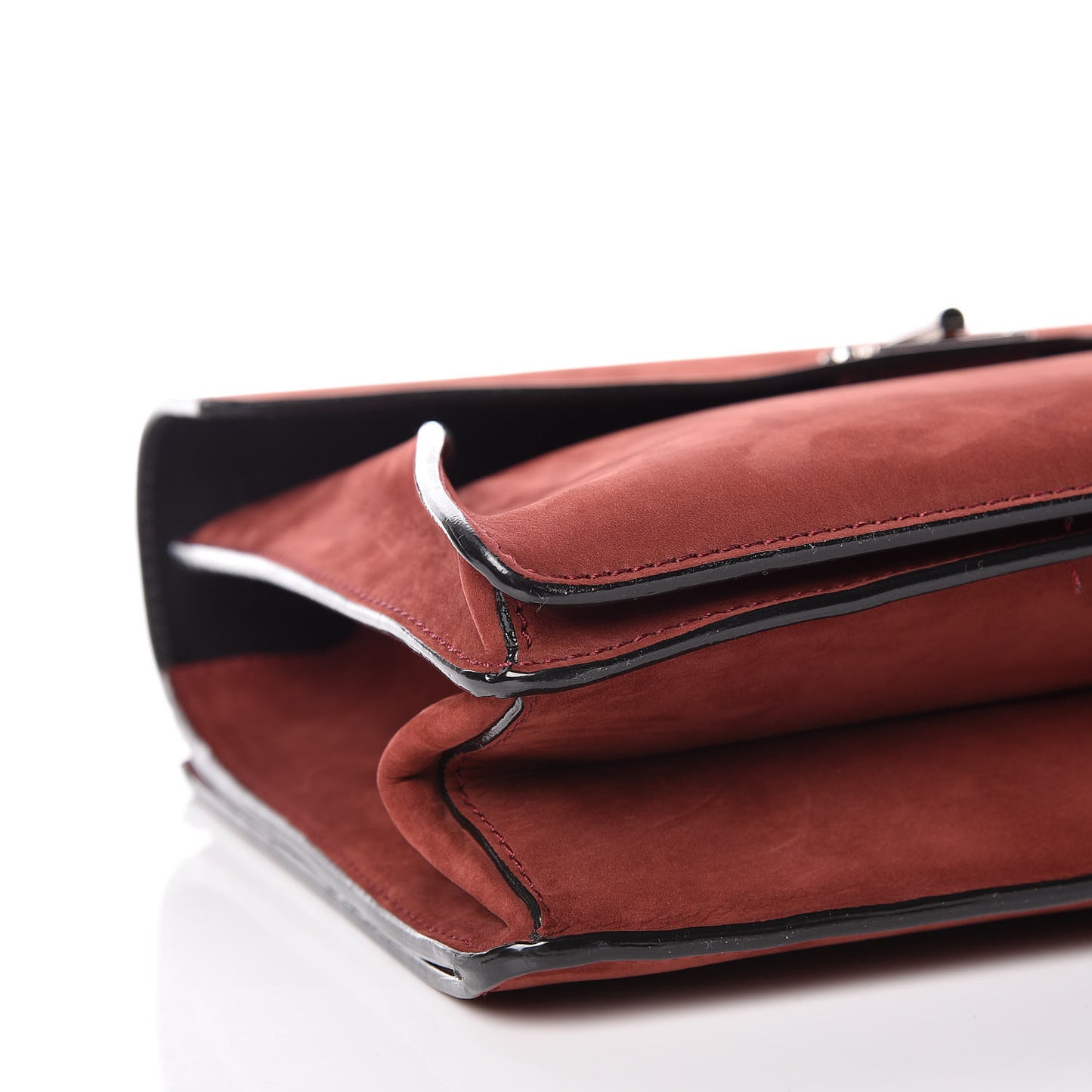 Nubuck Medium Hava Top Handle Bag Midnight Plum