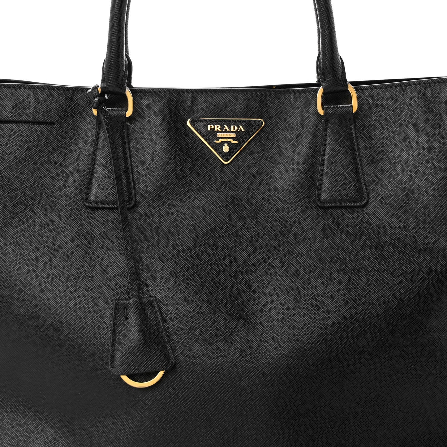 Saffiano Lux Large Tote Black