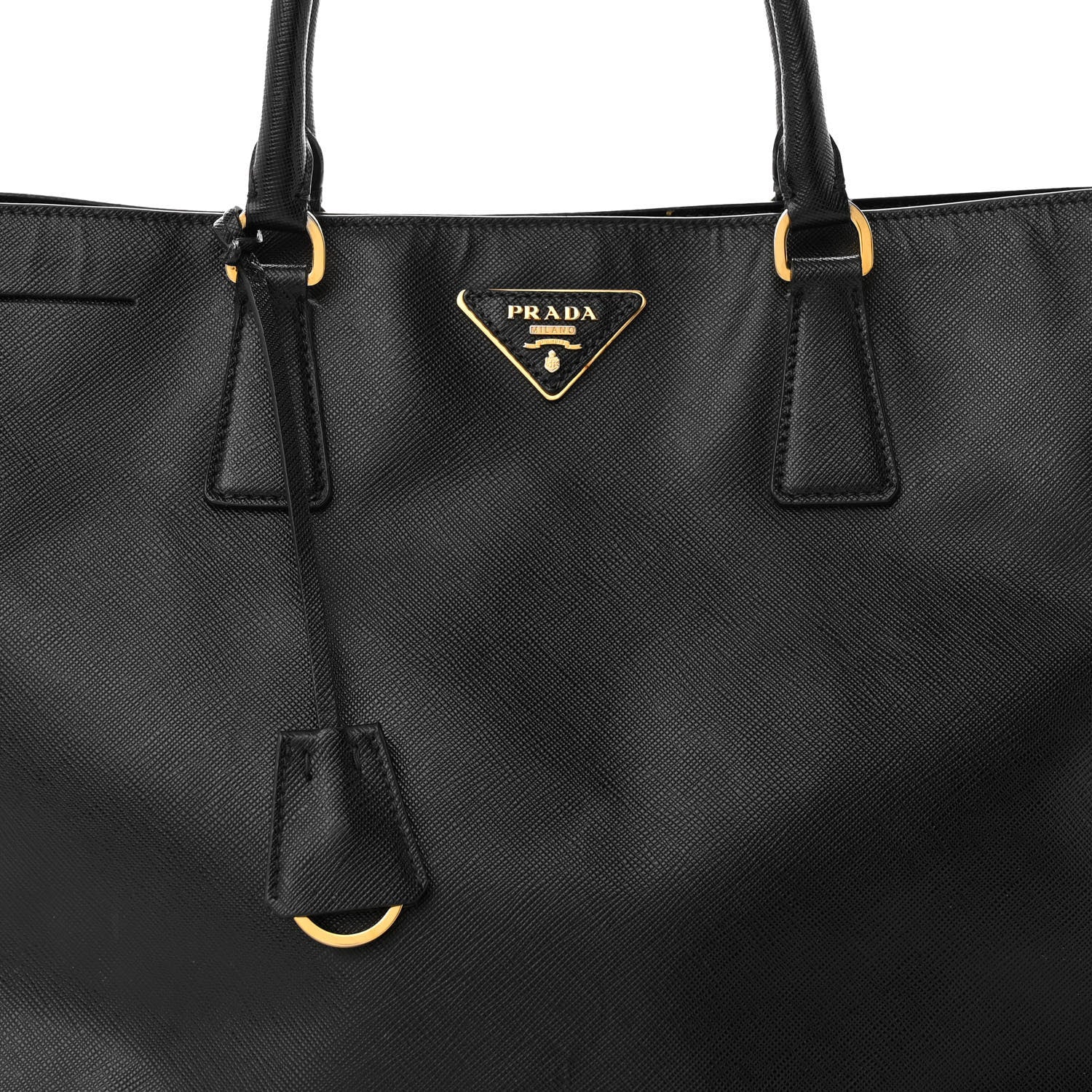 Prada Saffiano Lux Large Tote Black 7 of 10